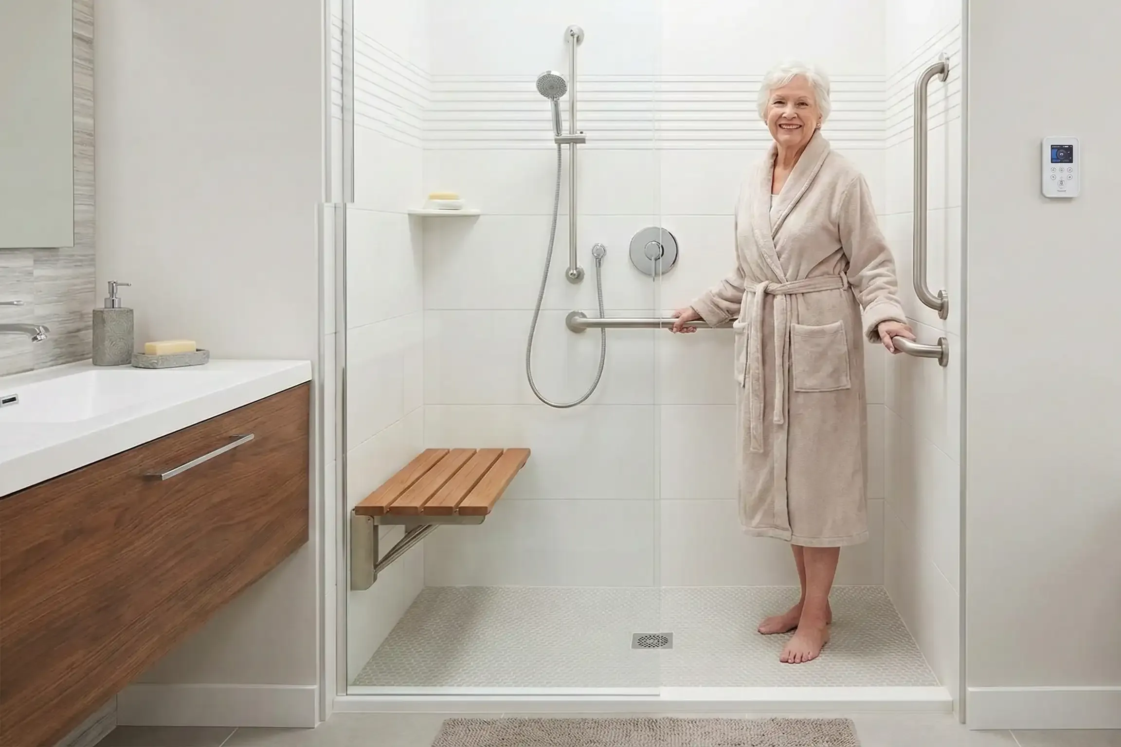 Image installateur douche senior 5 seniors medias